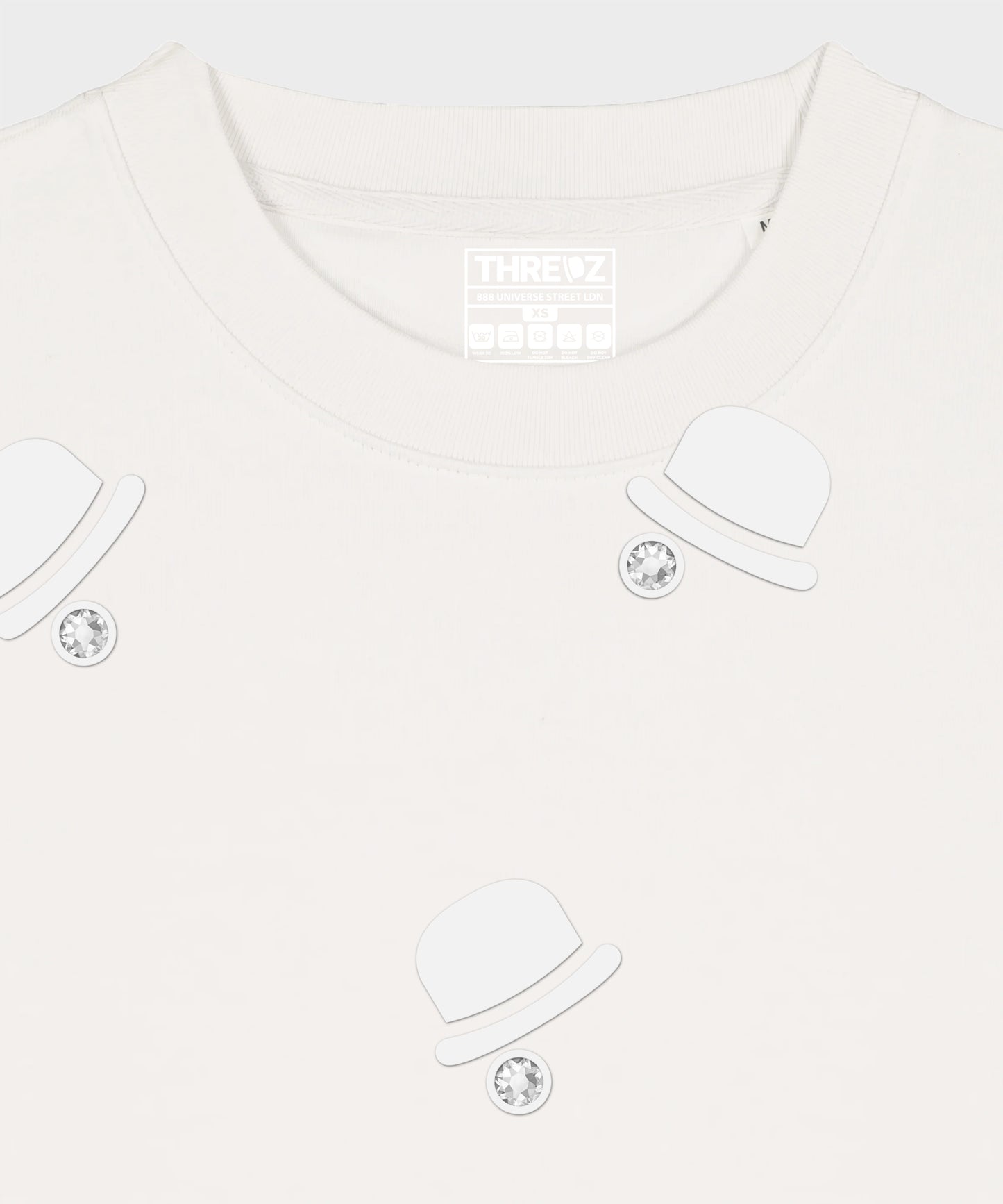 Triple Vista White Classic Sweatshirt