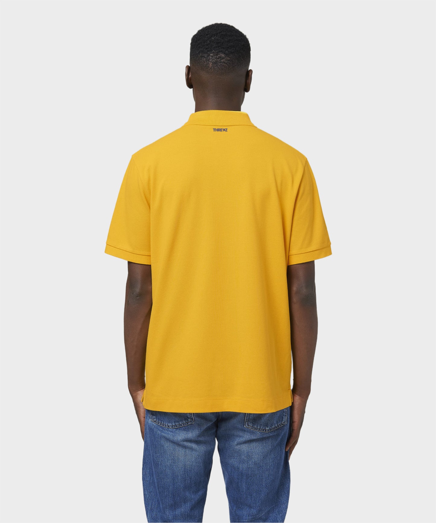 Lightning Yellow & Navy Classic Polo Shirt