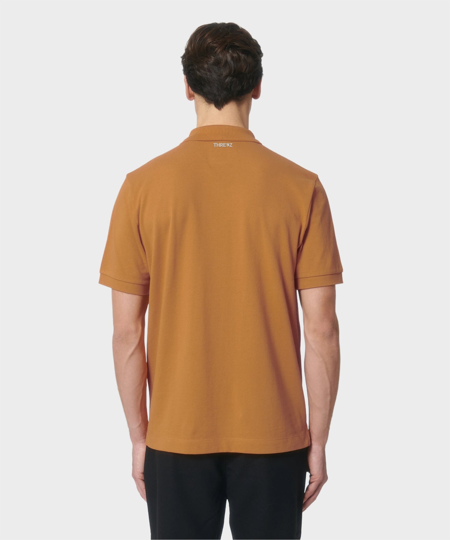 Tiger Orange & Cool Grey Classic Polo Shirt