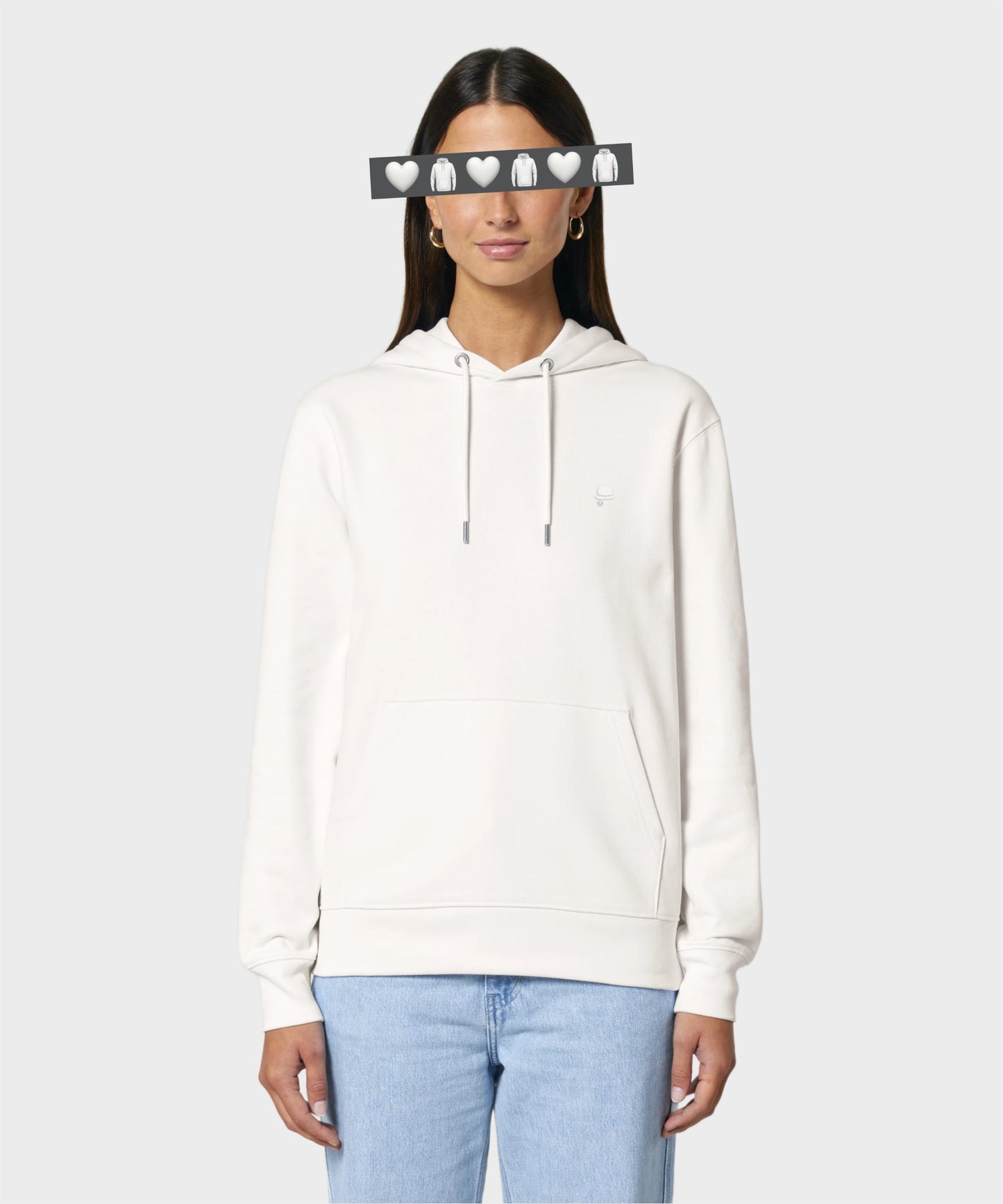 Triple Vista White Classic Hoodie