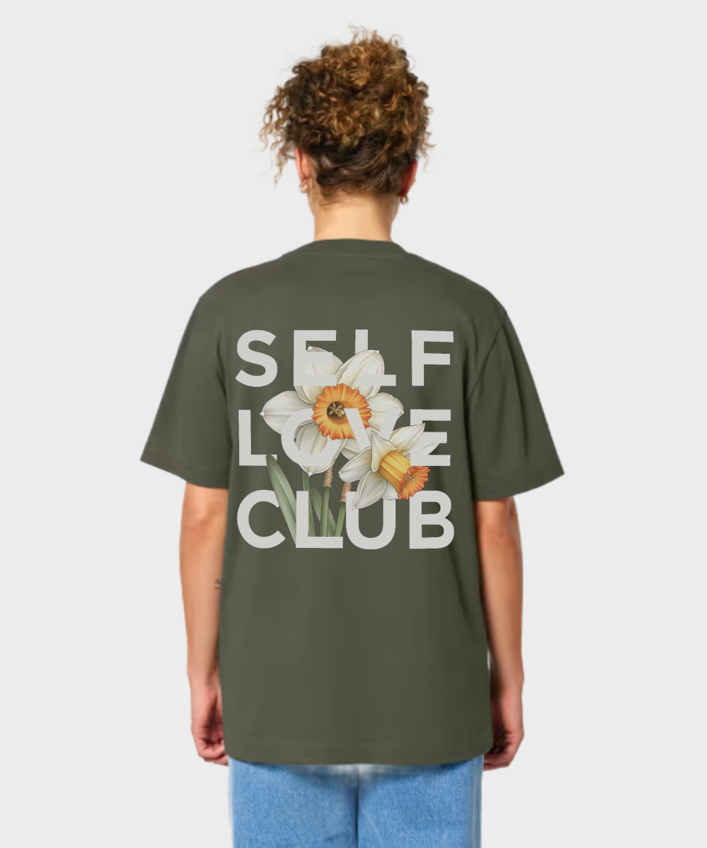 Self Love Club T-Shirt Daffodil (Cloud Grey)
