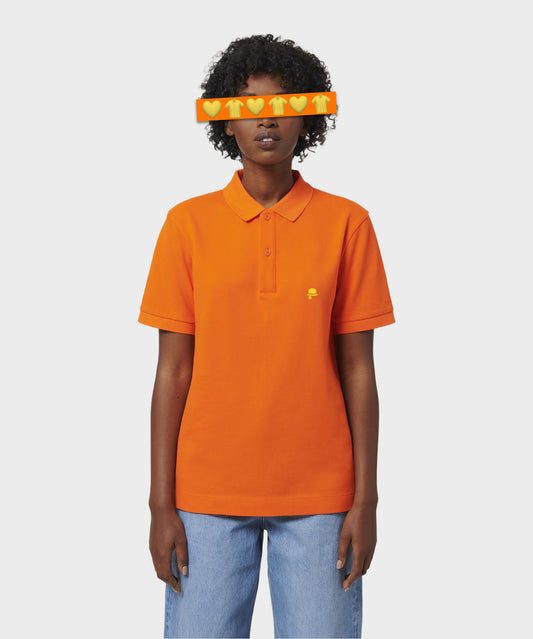 Blaze Orange & Yellow Classic Polo Shirt