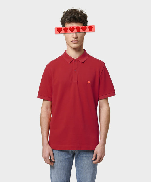 Chilli Red & Sunrise Classic Polo Shirt
