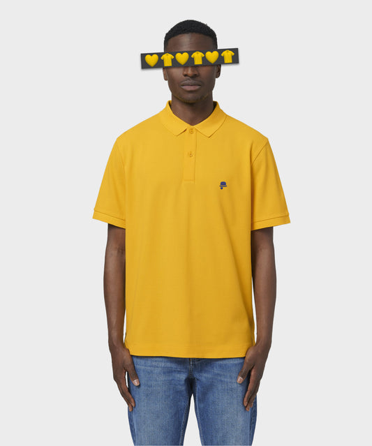Lightning Yellow & Navy Classic Polo Shirt