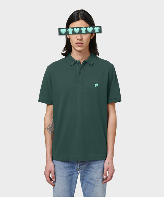 Slate Green & Aqua Classic Polo Shirt
