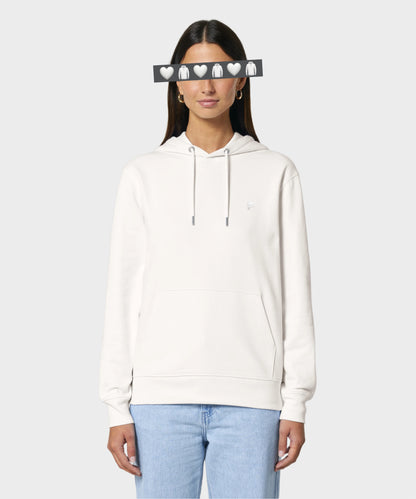 Triple Vista White Classic Hoodie