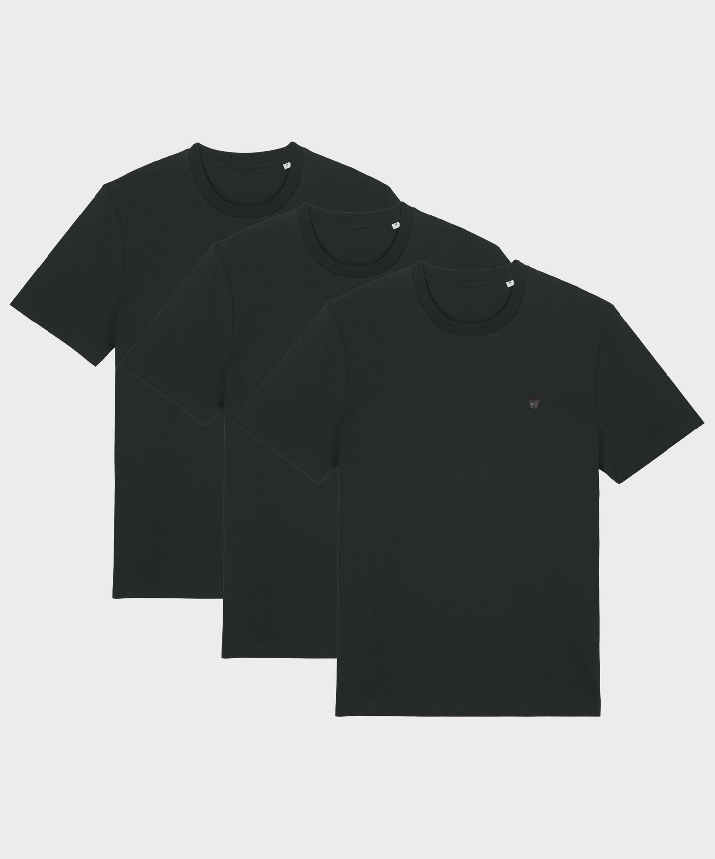 Black Crew Neck T-Shirt 3-Pack