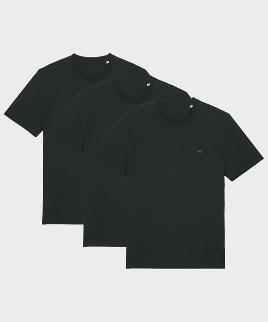 Black Crew Neck T-Shirt 3-Pack