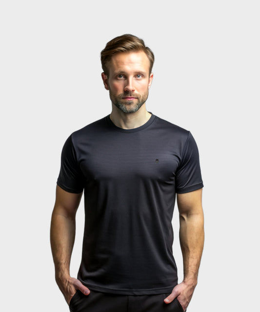 Black Active Crew Neck T-Shirt