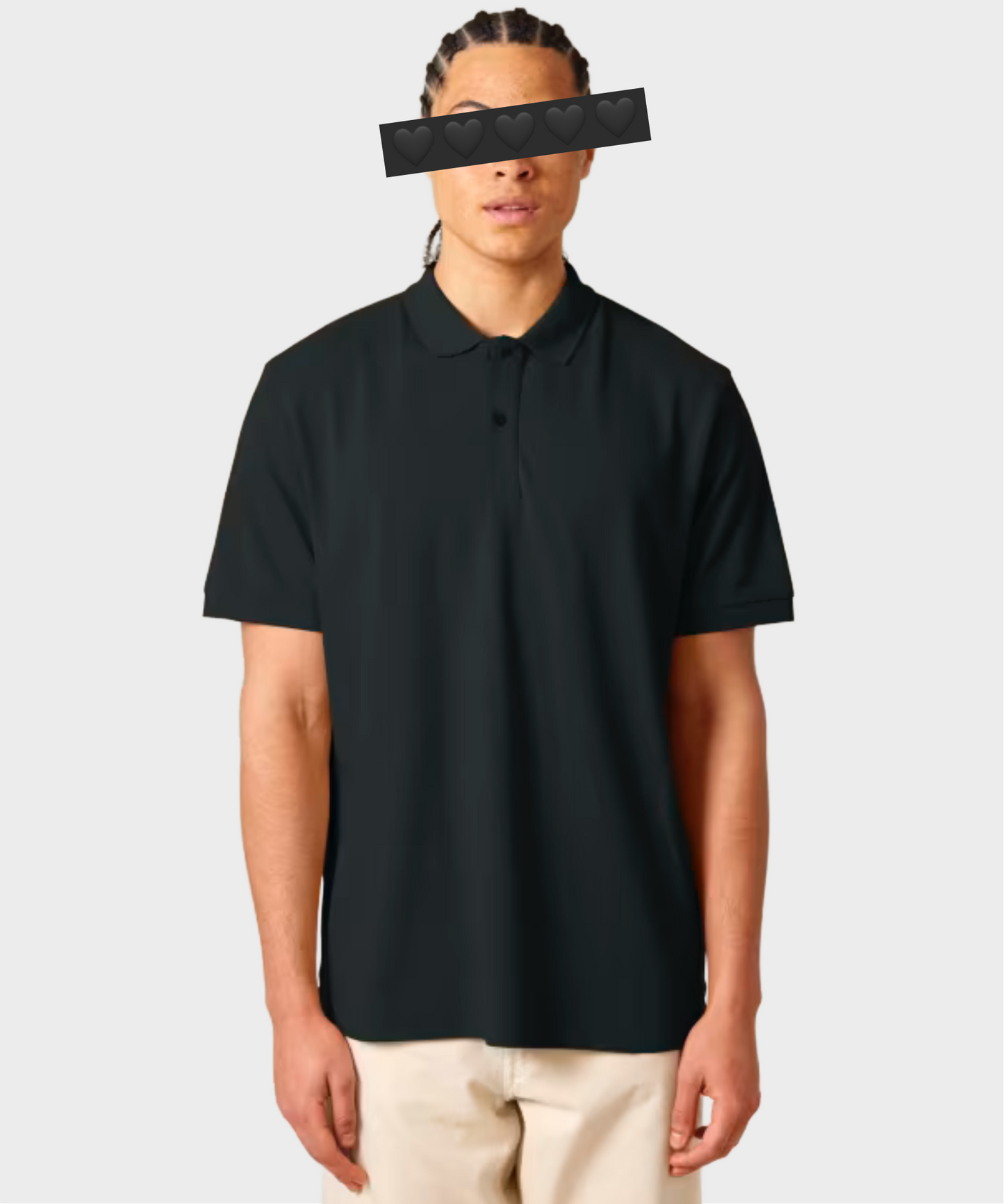 Classic Crystal Logo Polo Shirt Black