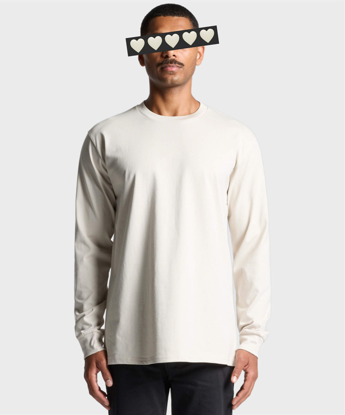 Classic Long Sleeve Crystal Logo T-Shirt Bone