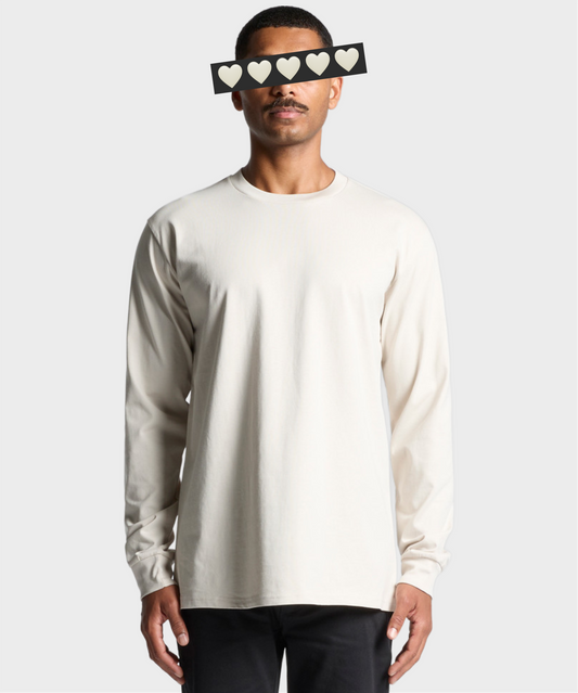 Classic Long Sleeve Crystal Logo T-Shirt Bone