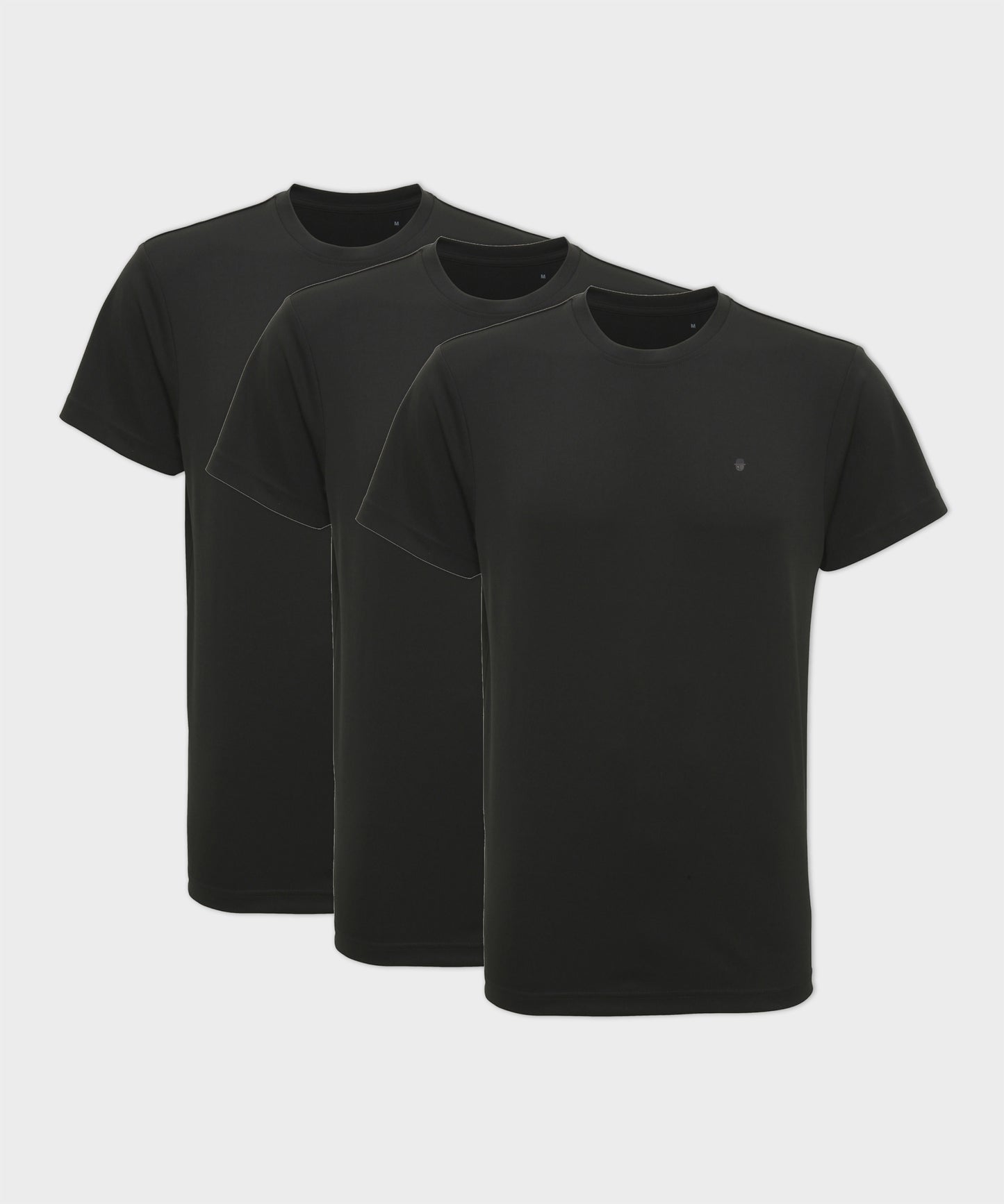 Charcoal Active Crew Neck T-Shirt 3-Pack