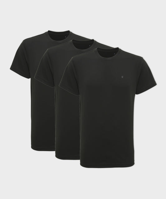 Charcoal Active Crew Neck T-Shirt 3-Pack
