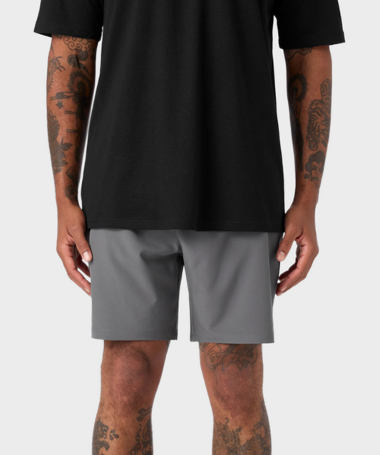 Active Crystal Logo Shorts Cloud Grey