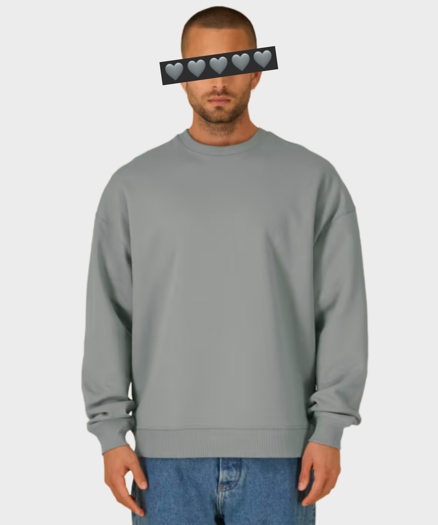 Oversized Crystal Logo Sweatshirt Black