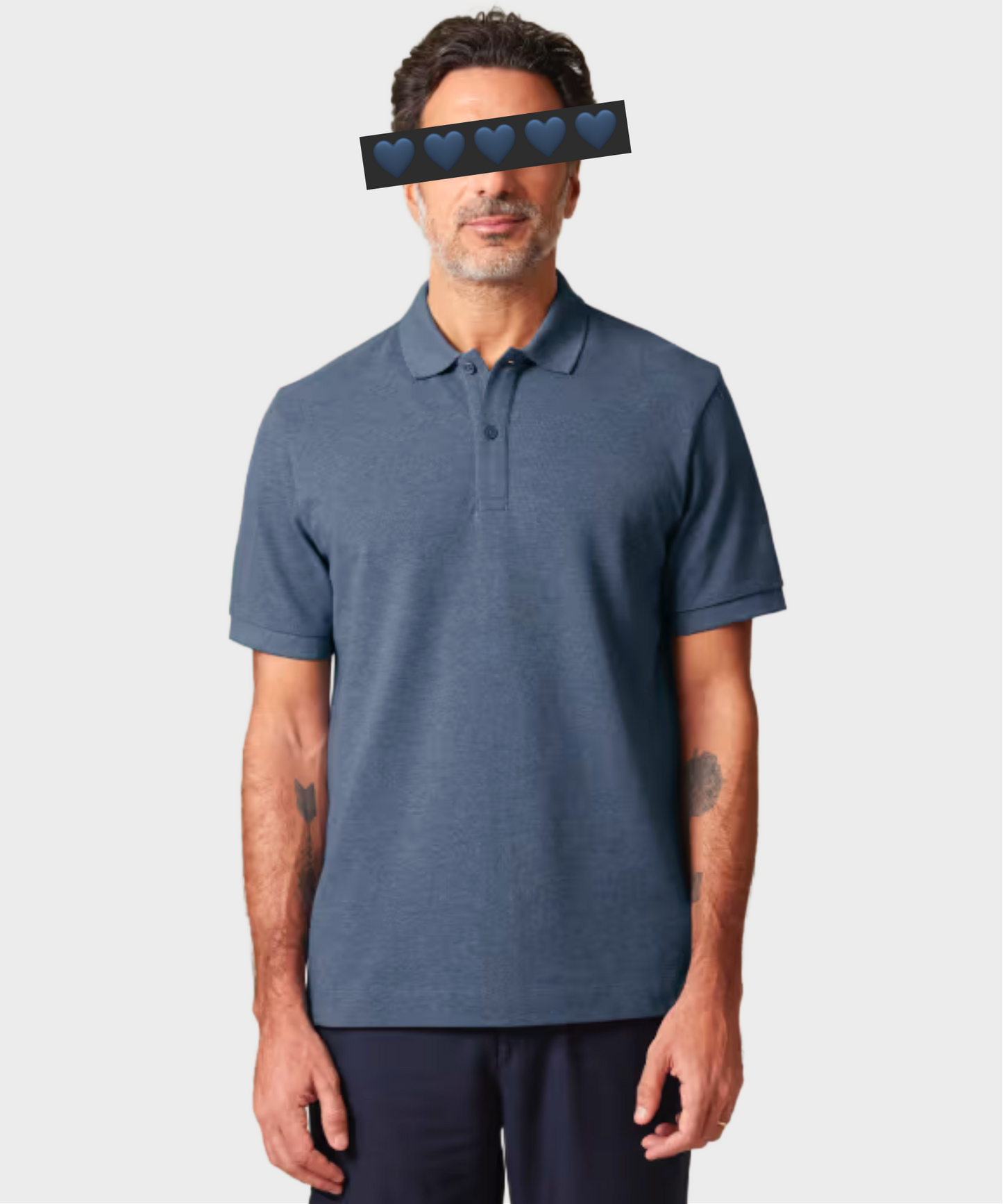 Classic Crystal Logo Polo Shirt Black