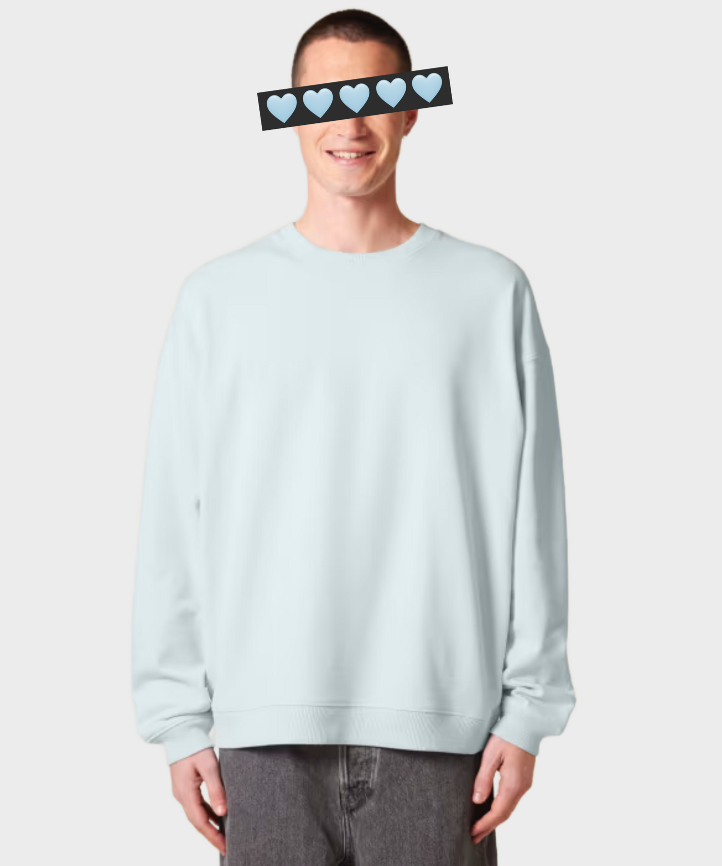 Oversized Crystal Logo Sweatshirt Black