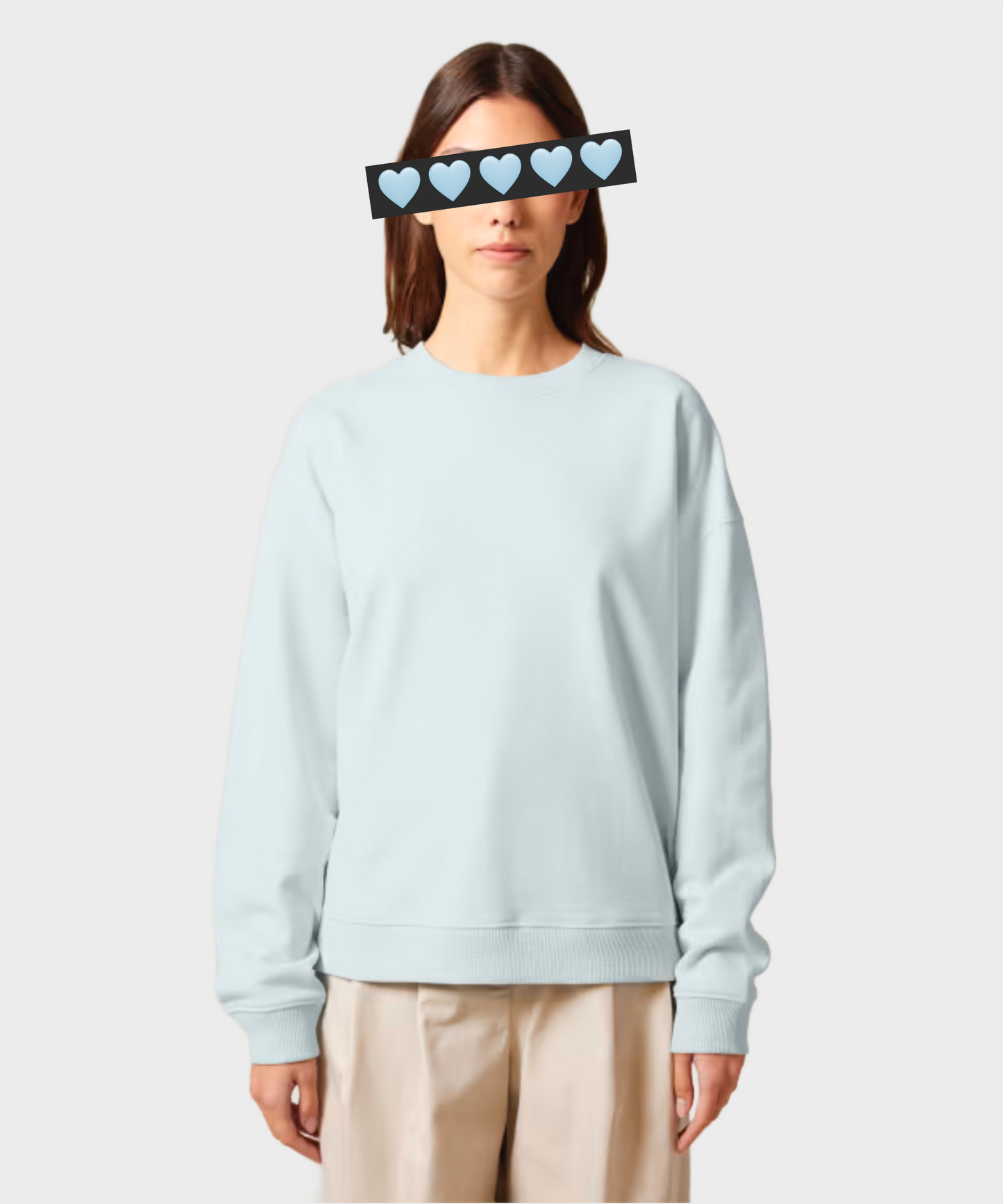 Oversized Crystal Logo Sweatshirt Black