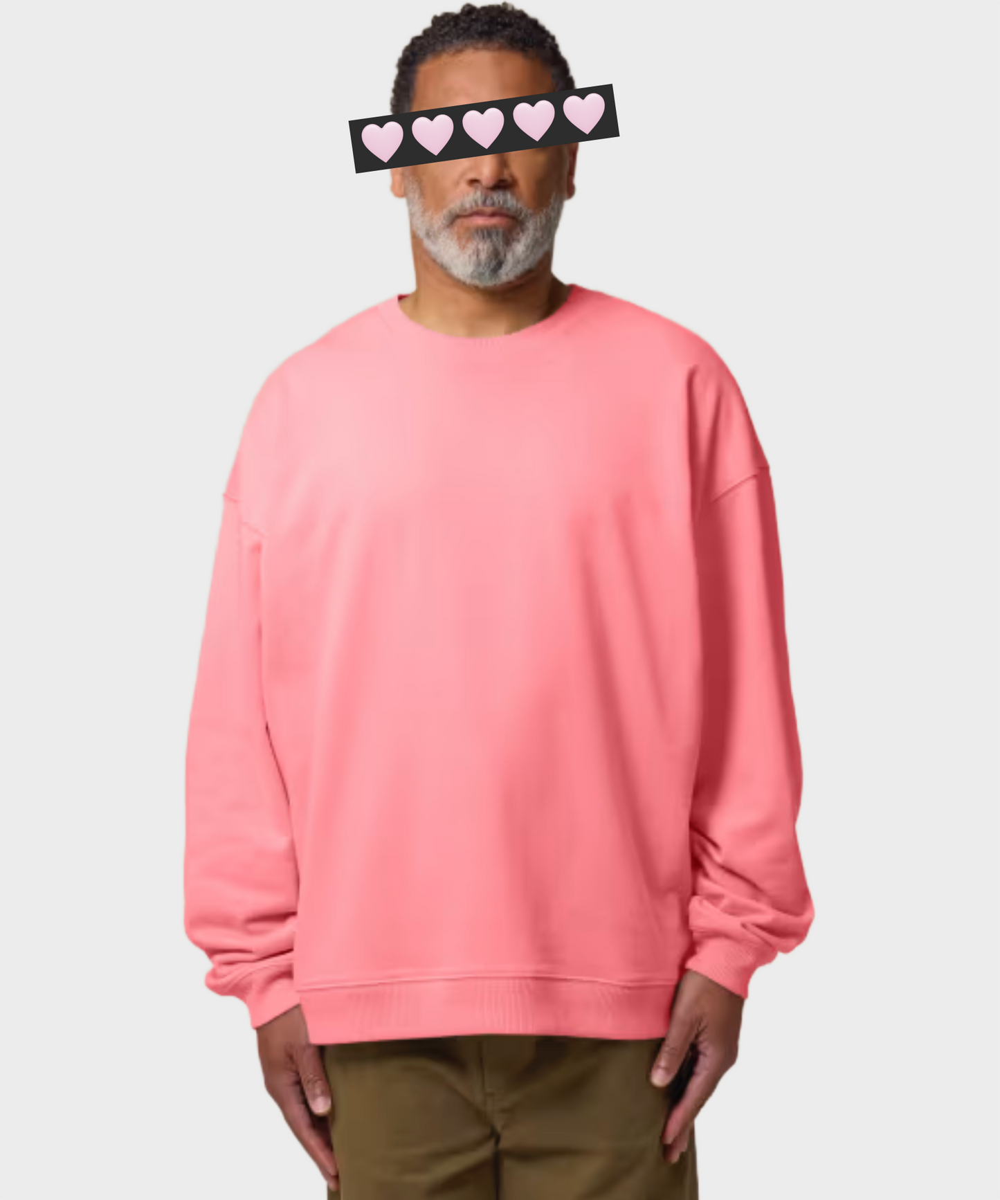 Oversized Crystal Logo Sweatshirt Black