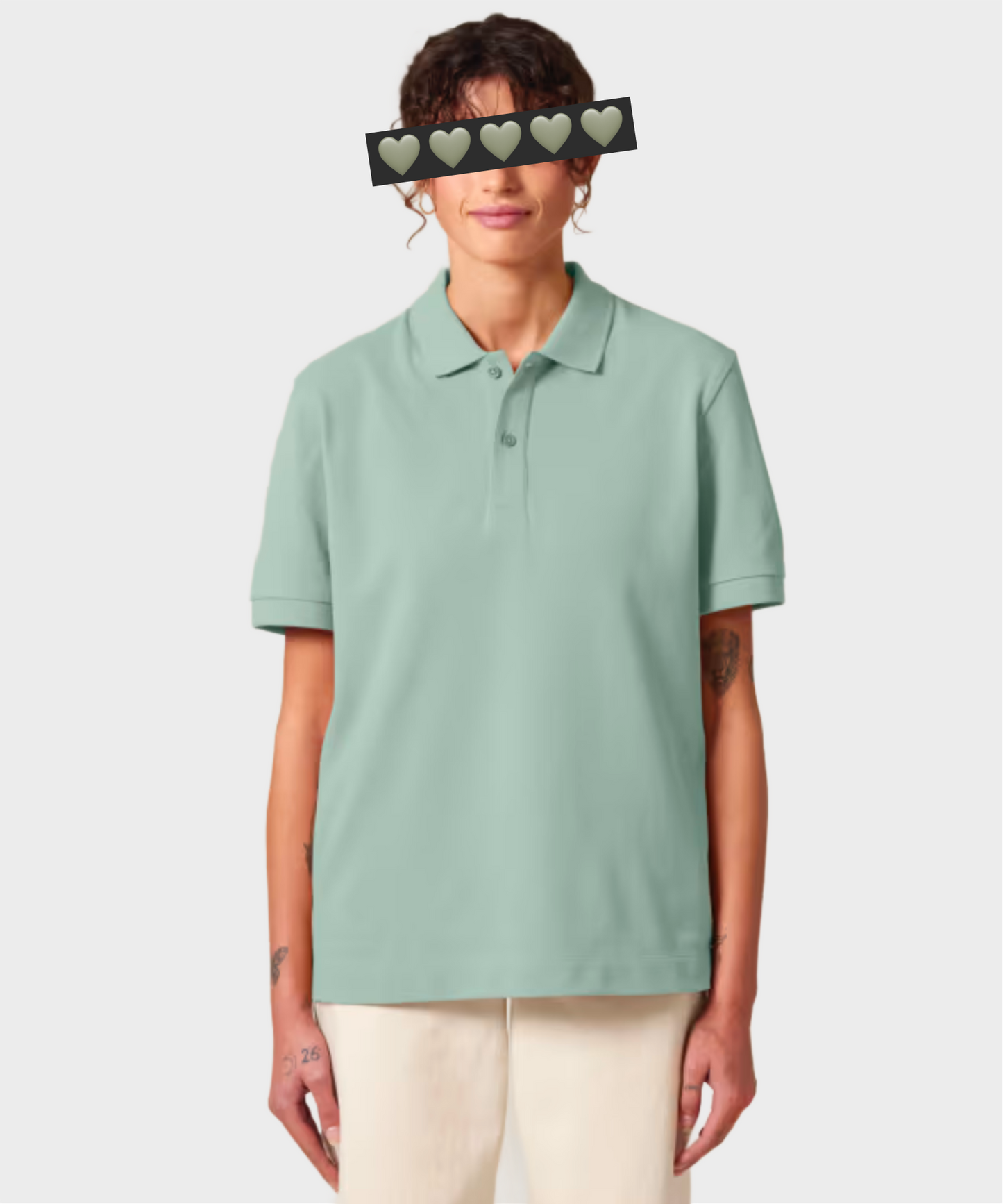 Classic Crystal Logo Polo Shirt Black