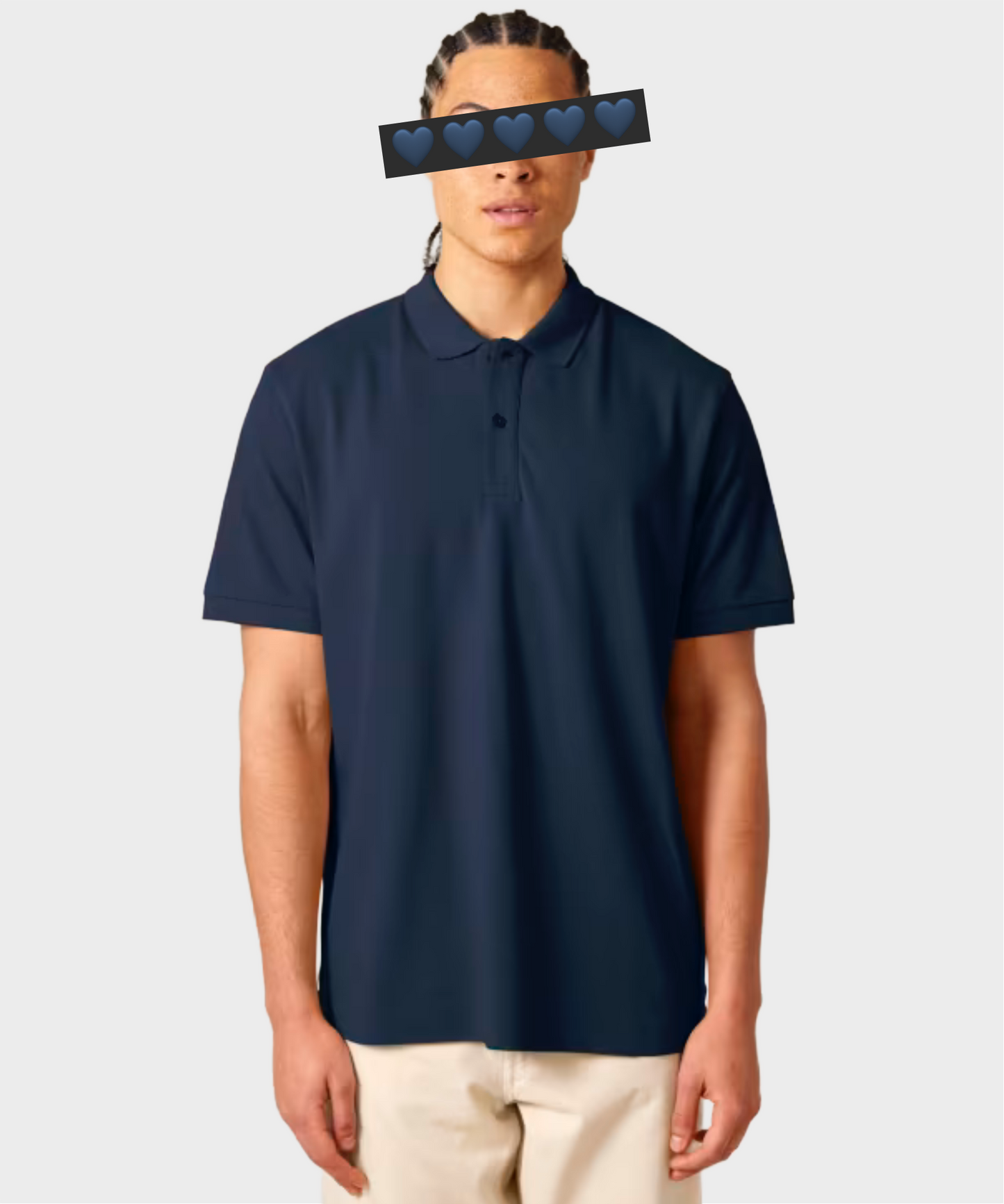 Classic Crystal Logo Polo Shirt Black