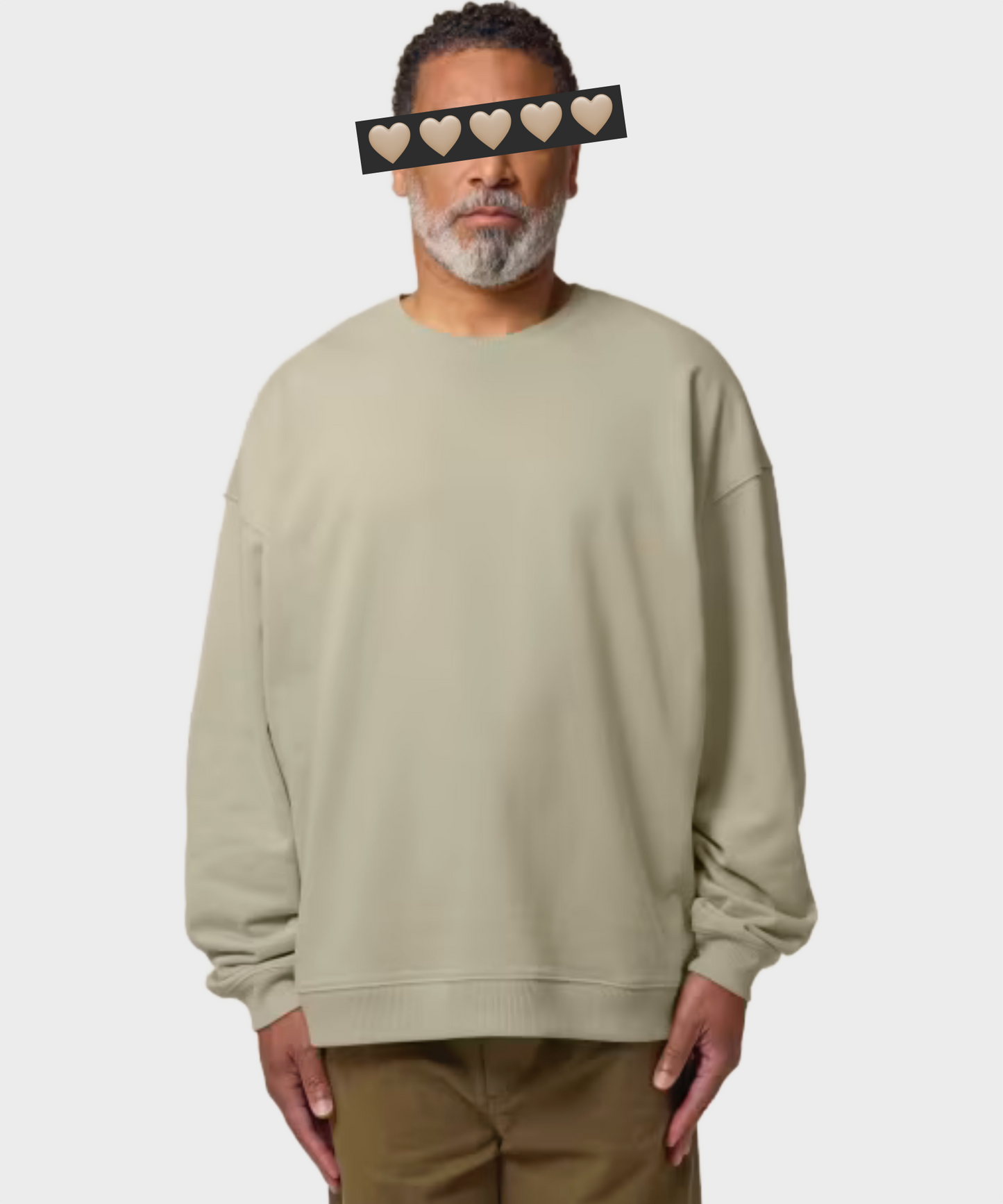 Oversized Crystal Logo Sweatshirt Black