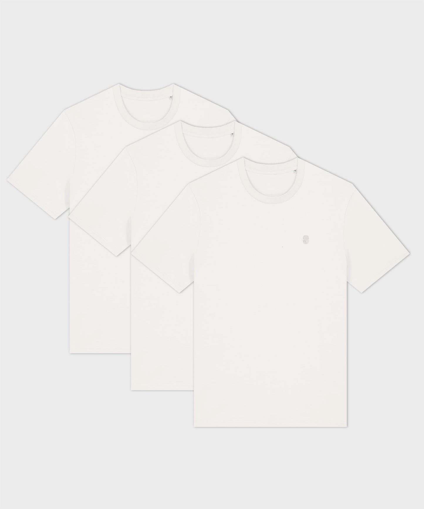 Vista White Crew Neck T-Shirt 3-Pack